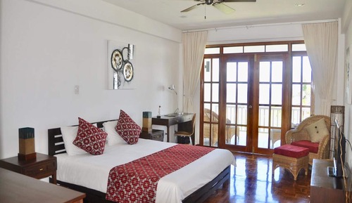 Chambre Double Classique, 1 très grand lit, salle de bains privée, vue océan