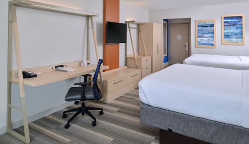 Chambre Standard, 2 grands lits, accessible aux personnes à mobilité réduite (Communication)