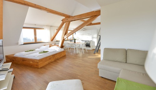 Suite Lune de Miel, 2 chambres, coin cuisine, vue montagne