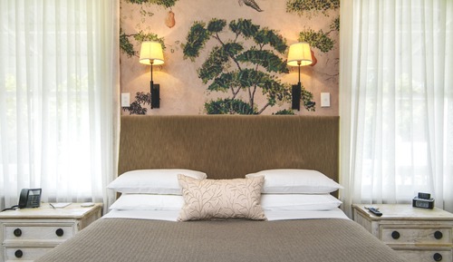 Chambre Premium, 1 très grand lit, non-fumeurs, vue jardin