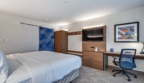 Chambre Standard, 1 très grand lit, accessible aux personnes à mobilité réduite (Communications)