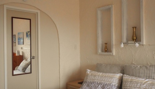 Chambre, 1 grand lit, vue mer