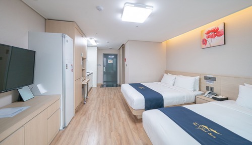 Chambre Deluxe avec lits jumeaux, vue mer