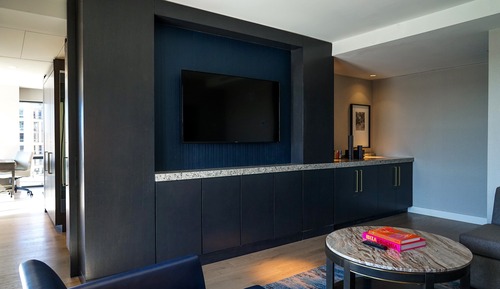 Chambre Premium, 2 grands lits, balcon, vue fleuve