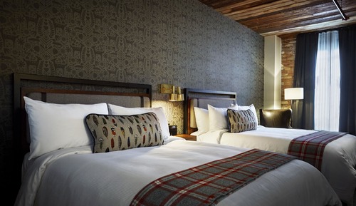 Chambre, 2 grands lits