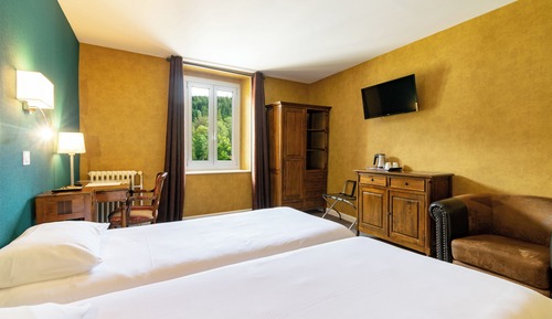 Chambre avec lits jumeaux, côté forêt