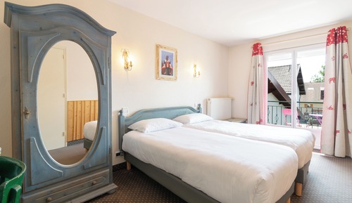 Chambre avec lits jumeaux, balcon