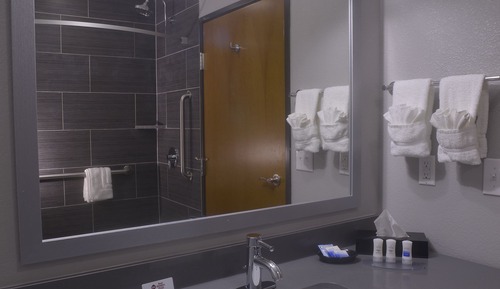 Chambre Standard, 1 très grand lit, accessible aux personnes à mobilité réduite, coin cuisine