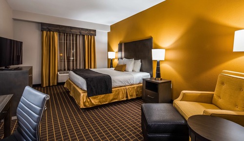 Chambre Standard, 1 très grand lit, accessible aux personnes à mobilité réduite (Walk-in Shower)