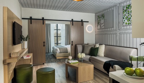 Chambre, 1 très grand lit et 1 canapé-lit (Executive Suite ADA)