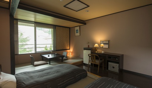 Chambre avec lits jumeaux, 2 lits une place, salle de bains privée