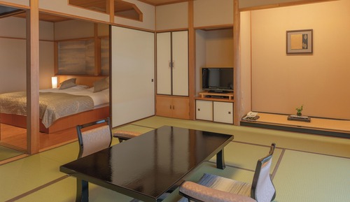 Chambre Tradition, balcon, vue jardin (JapaneseStyle, Inside bath, Foot bath)