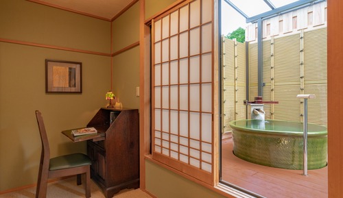 Chambre Tradition, 2 salles de bains (JPN Style, Open-air bath, Garden)