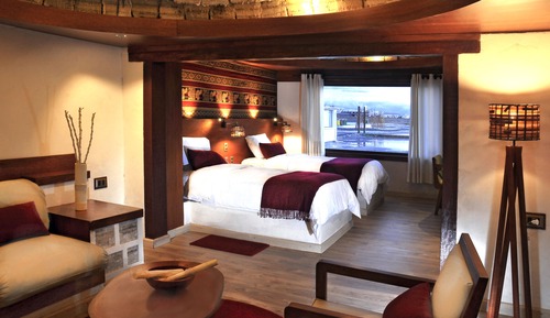 Suite Deluxe, 2 lits une place, vue montagne