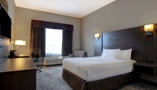 Chambre, 1 grand lit, accessible aux personnes à mobilité réduite, non-fumeurs (Mobility)