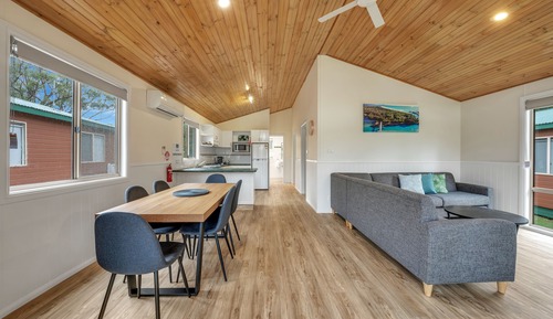 Cabane Deluxe, vue parc