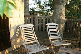 Les Barils Autre | CABANE PERCHÉE AVEC SAUNA PRIVATIF