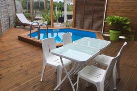 Le Moule Maison | Lilirose Bungalow, wifi, piscine privée