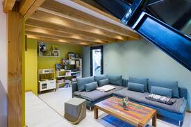 La Bresse Maison | Grange rénovée, grande terrasse bois avec bassin.