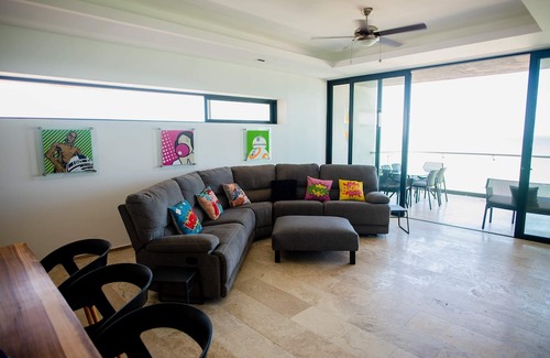 Chicxulub Puerto Appartement | Ocean views from all rooms of this Beachfront unit