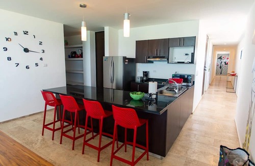 Chicxulub Puerto Appartement | Ocean views from all rooms of this Beachfront unit