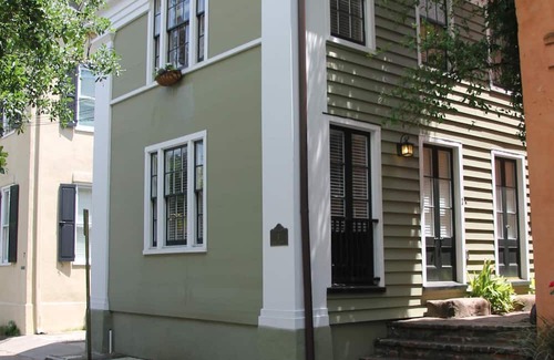Harleston Village Maison | Historic Romantic Downtown Row House with Free Parking