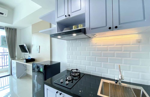 South Tambun Appartement | White Toned Style Studio At Lrt City Bekasi Apartment
