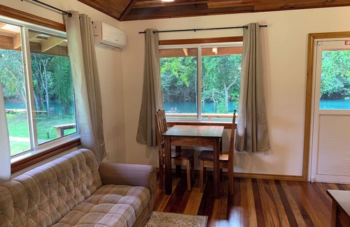 Orange Walk District Cabine | A Cozy cabin along the Rio Bravo River—bird watcher’s paradise with WiFi and AC.