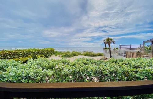New Smyrna Beach Maison | Fabulous Oceanfront Beach Home with Pool & SPA, Firepit, Direct Beach Access