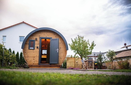 Sommerhausen Cabine | Camping barrel Mündlein in the Franconian wine region