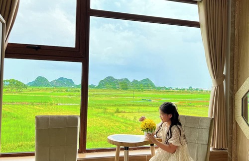 Ninh Binh Maison | Trang An Ao Dai Homestay - Double room with field view - Am Tien room