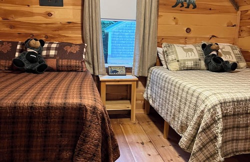 Bingham Cabine | Cozy 1 bedroom cabin with a loft, living space with internet, and a creek!