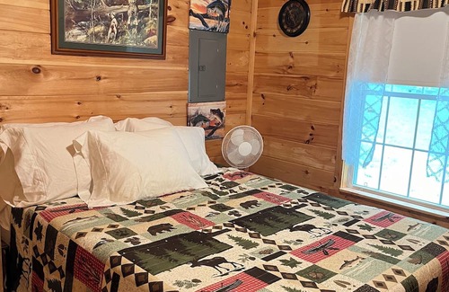 Bingham Cabine | Cozy 1 bedroom cabin with a loft, living space with internet, and a creek!