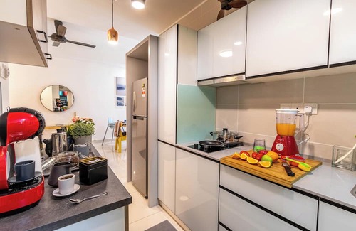 Bandar Tun Razak Appartement | Sleeps 6 New Bukit Jalil Fiber Long Short Stay