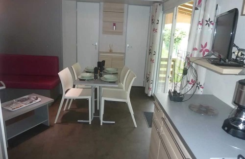 Saint-Pierreville Maison | Homerez - Nice bungalow for 4 ppl. with terrace at Saint-Pierreville