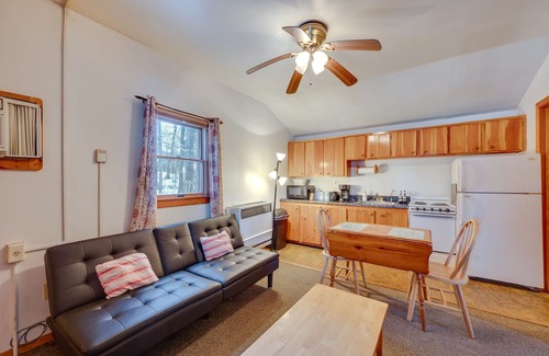 Weirs Beach Cabine | Pet-Friendly Laconia Cabin w/Fireplace + Deck!