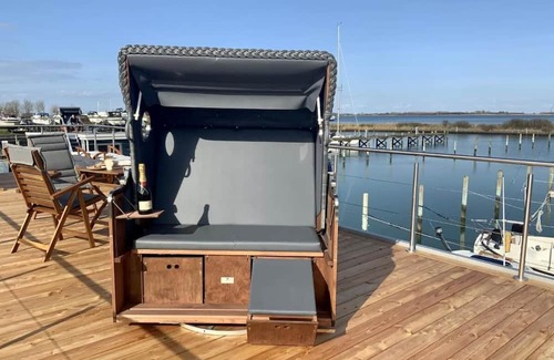 Kragenæs Location De Bateaux | Hausboot Moby Chic für 5 Pers. mit Großer Dachterrasse in Kragenæs auf Lolland