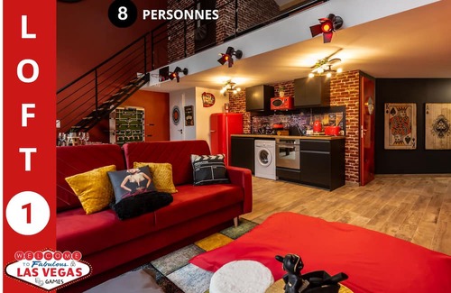 Jacquard - Prefecture Appartement | 3 Logements 300 m2 Loft Billard / Babyfoot / BAR À Jeux