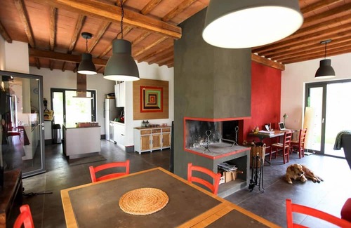 Soriano nel Cimino Villa | Villa with saltwater pool with olives & hazelnuts