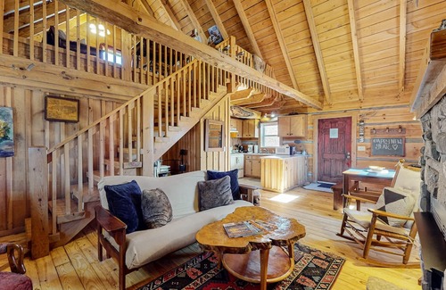 Vesta Cabine | Appalachian-style log cabin with amazing Dan River views - dog-friendly