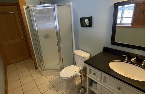Squamish-Lillooet Regional District Cabine | Cozy mountain cabin retreat steps to trails and beautiful Gun Lake.