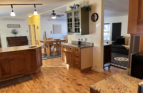 Freedom Maison | Newly remodeled home with a Barnwood rustic siding and an updated clean interior