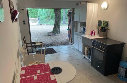 Huille Appartement | Homerez - Beautiful studio for 3 ppl. with garden and terrace at Durtal