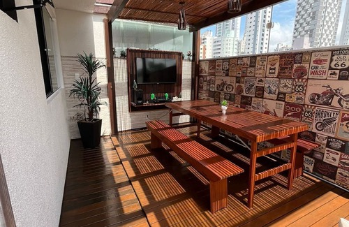 Nacoes Appartement | Lindo Apartamento, Região Central, rua Reta mar e Jacuzzi Privativa!