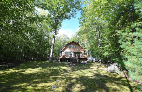 Standish Maison | Private Frye Island waterfront cottage with spectacular sunrise views!