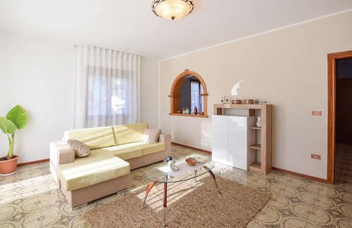Lamon Appartement | Look forward to a wonderful view of the countryside in this vacation apartment.