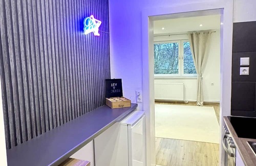 Ricklingen Appartement | Traumhaftes City Apartment Kinoleinwand Wifi