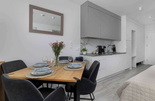 Uniescie Appartement | Sea&Lake Mielno | Unique Studio for a Family Holiday by the Sea | Balcony & Park