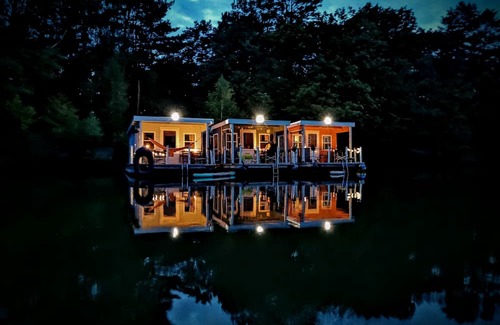 Koenigs Wusterhausen Location De Bateaux | Houseboat 'BunBo 1060' with Lake View