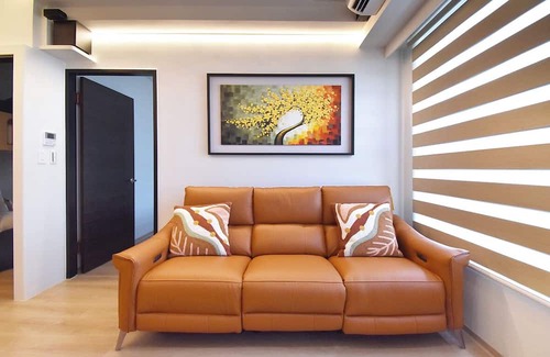 Tamsui Appartement | Spacious 3-bedroom apartment with WiFi, fitness room in New Taipei City
